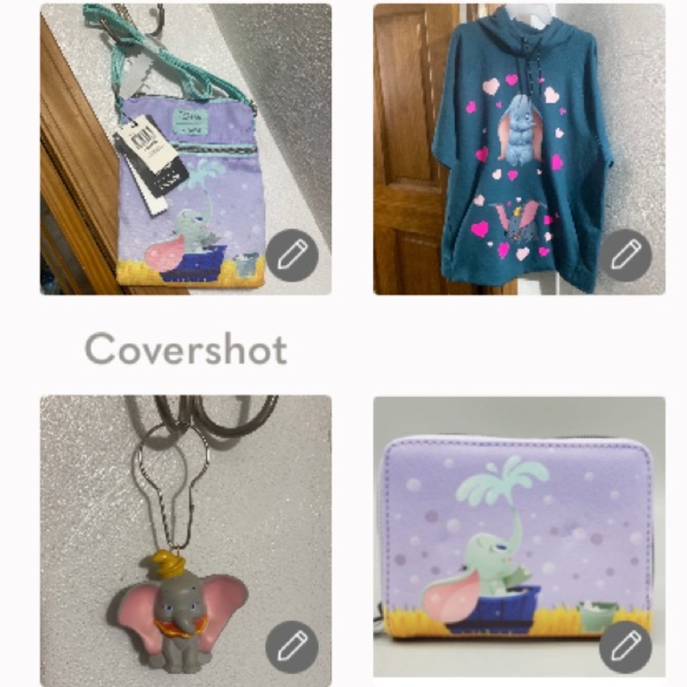 DUMBO/Loungefly Crossbody+wallet+Keychain+🐘2X hoodie